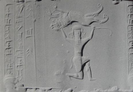 Enkidu Clothed Mastering A Lion