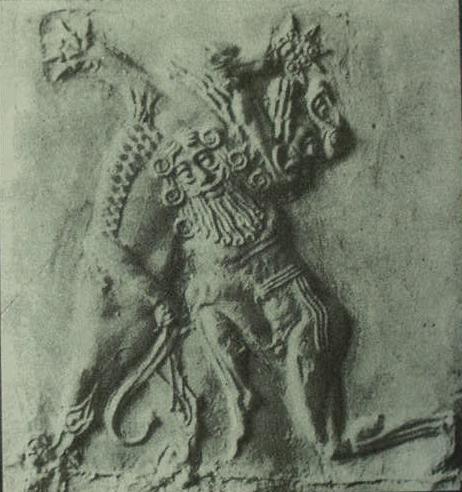 Enkidu Wrestles Lion